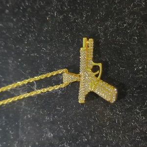 Gun gold plated